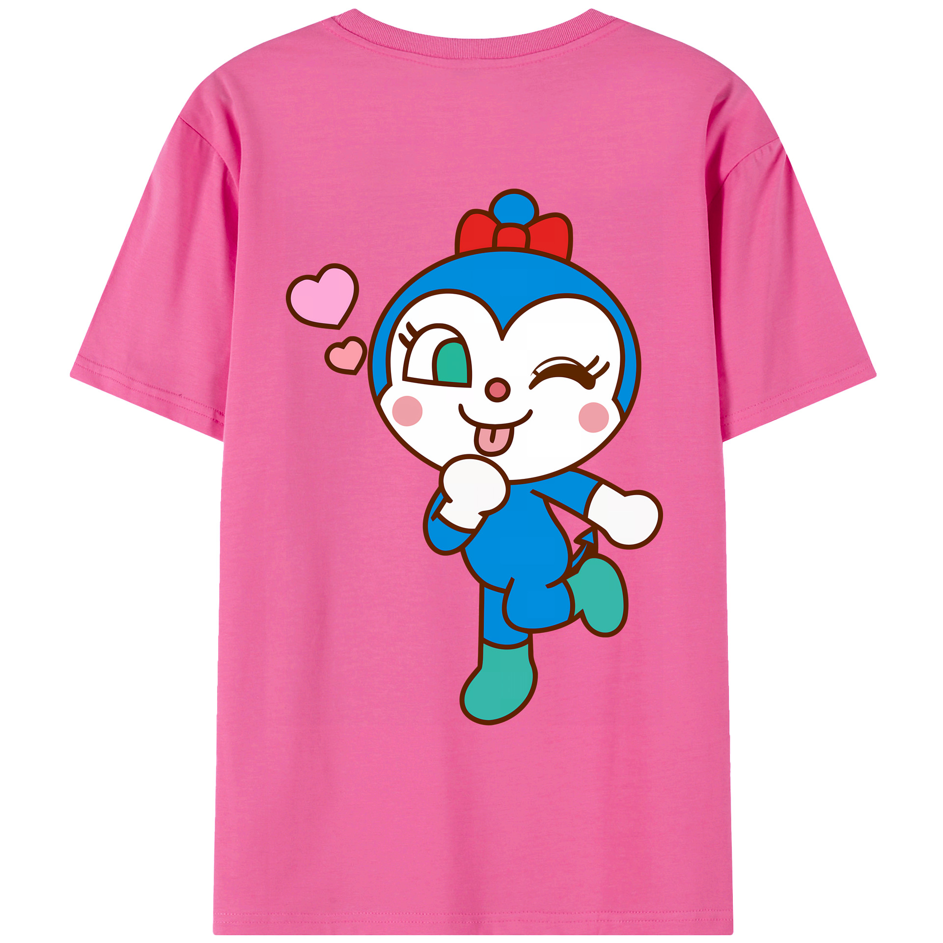 （画像用） アンパンマン Anpanman レディース半袖Tシャツ(バックプリント)